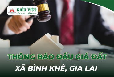 THÔNG BÁO ĐẤU GIÁ QUYỀN SỬ DỤNG ĐẤT (63 LÔ) XÃ TÂY THUẬN (NAY THUỘC XÃ BÌNH KHÊ), TỈNH GIA LAI