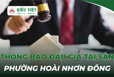THÔNG BÁO ĐẤU GIÁ TÀI SẢN THI HÀNH ÁN QSDĐ – PHƯỜNG HOÀI NHƠN ĐÔNG, TỈNH GIA LAI (VỢ CHỒNG ÔNG NGUYỄN TƯỜNG VIỄN – BÀ NGUYỄN THỊ THÚY)