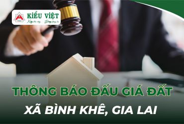 THÔNG BÁO ĐẤU GIÁ QUYỀN SỬ DỤNG ĐẤT - CÁC LÔ ĐẤT CÒN LẠI XÃ TÂY THUẬN (NAY THUỘC XÃ BÌNH KHÊ), TỈNH GIA LAI