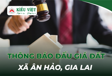 THÔNG BÁO: ĐẤU GIÁ 19 LÔ ĐẤT TẠI KDC THỊ TỨ MỸ THÀNH – XÃ ÂN HẢO, TỈNH GIA LAI