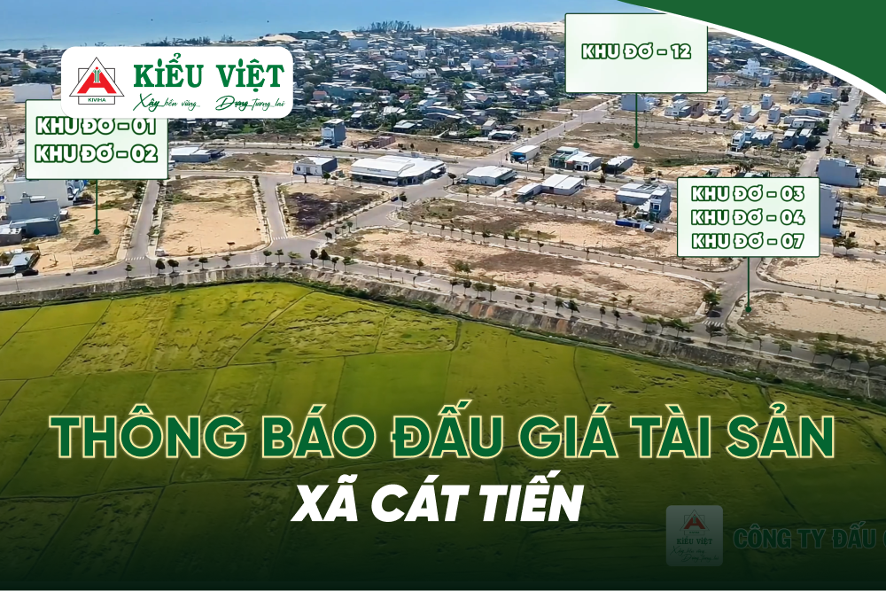 QUYỀN SỬ DỤNG ĐẤT Ở TẠI DỰ ÁN KDC DỌC TUYẾN ĐƯỜNG NỐI TỪ ĐƯỜNG TRỤC KHU KINH TẾ ĐẾN KHU TÂM LINH CHÙA LINH PHONG TẠI XÃ CÁT TIẾN, TÍNH GIA LAI